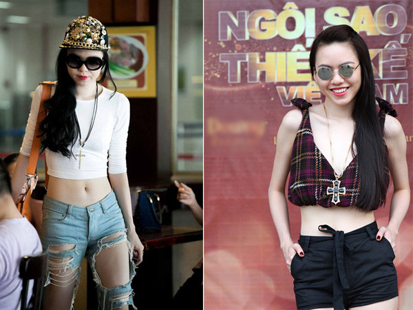 Chán mốt 'cái bang', Vũ Hoàng Điệp khoe chân dài, eo thon