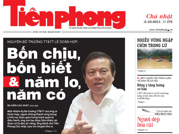 Tìm đọc báo Tiền Phong ra hôm nay 2-10-2011
