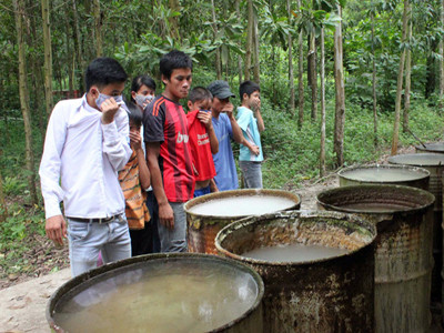 Dừng khai quật chất thải tại Cty Nicotex Thanh Thái