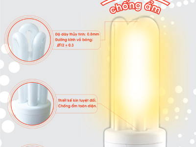 Bóng đèn compact chống ẩm