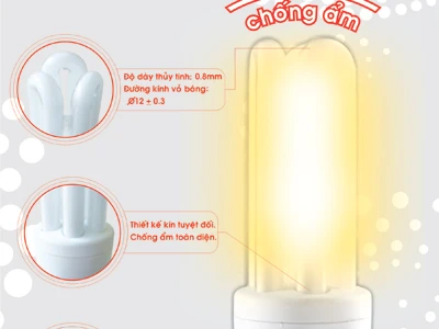 Bóng đèn compact chống ẩm