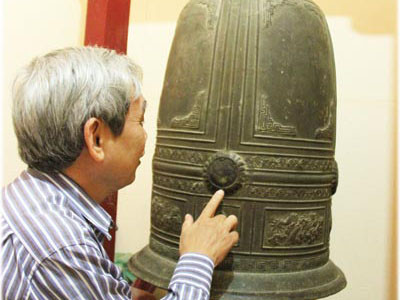 Chuông '700 tỉ' ở Bình Thuận chỉ là đồng thau