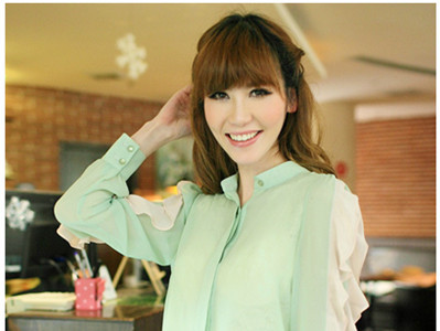 Đẹp dịu dàng cùng sơ mi voan