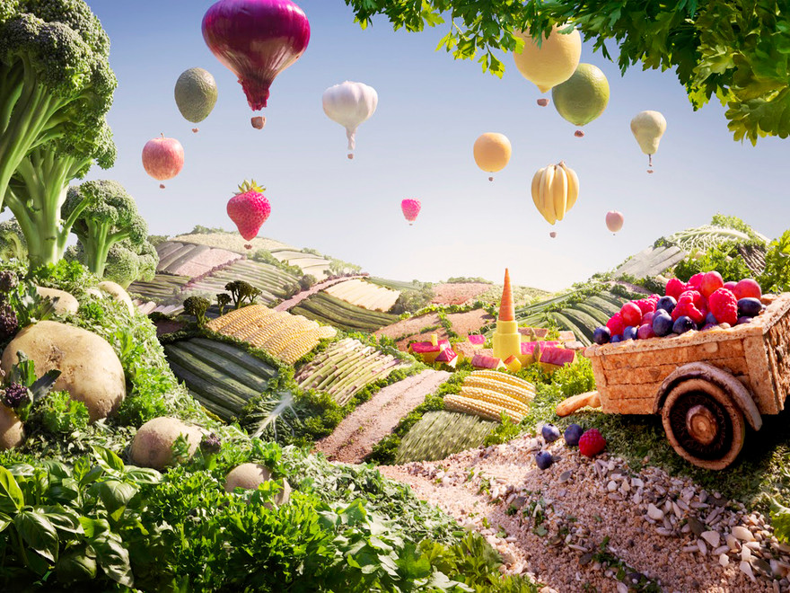 Lạc vào xứ sở... rau, củ, quả