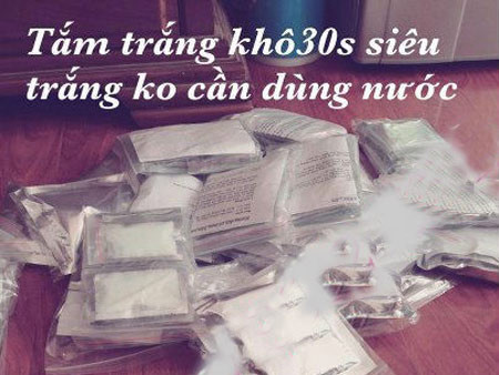 Tắm trắng khô: Đừng biến mình thành... chuột bạch