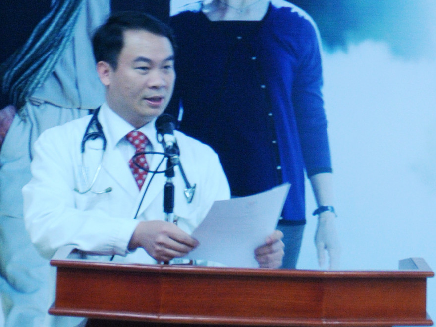 Tiến Sỹ Phạm Mạnh Hùng - Tổng thư ký Hội Tim mạch Việt Nam. Ảnh: Tuấn Nguyễn