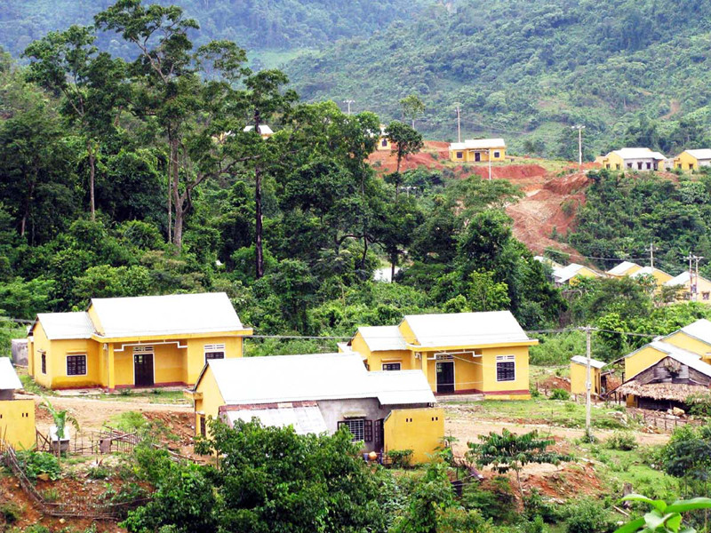 Tái định cư thủy điện Sông Tranh 2 đang gây nhiều bức xúc cho dân. Ảnh: N.T