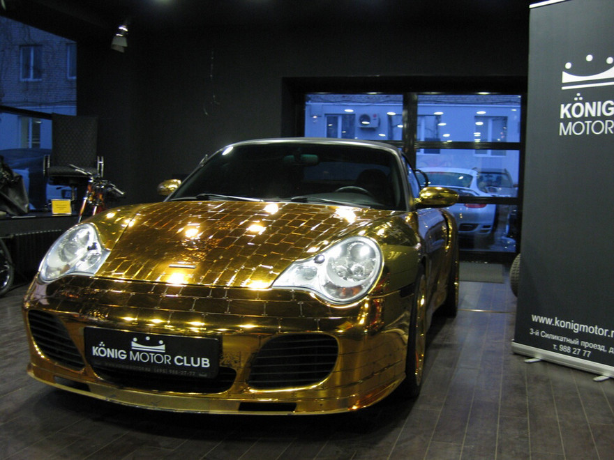 'Thanh lý' Porsche 996 Turbo nạm vàng