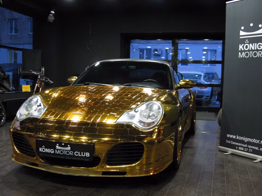 'Thanh lý' Porsche 996 Turbo nạm vàng