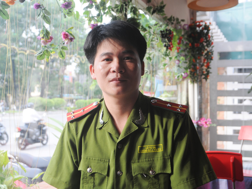 Trung uý Lô Tú Tài. Ảnh: Tuấn Nguyễn