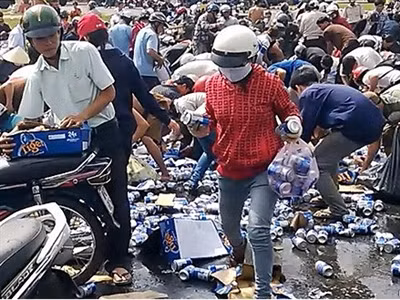 Hình ảnh đáng xấu hổ vụ 'hôi bia' ở Biên Hòa (Đồng Nai) vào ngày 4/12