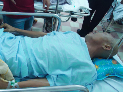 Bệnh tình của ông Thép đang hết sức nguy kịch