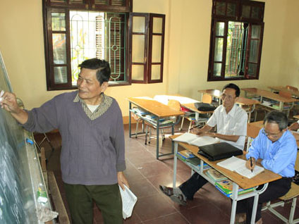 Lớp học Hán Nôm giữa vùng Kinh Bắc