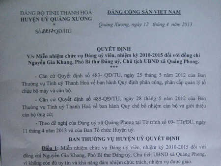 Tin thêm Chủ tịch xã bị miễn nhiệm vì đưa nhân viên vào nhà nghỉ