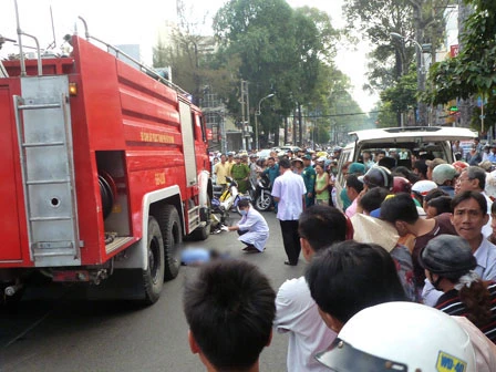 Xe cứu hỏa húc chết người