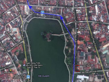 Ga metro sẽ nằm cạnh hồ Gươm