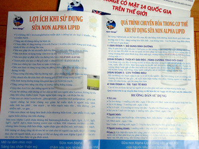 Sữa non Alpha Lipid quảng cáo như “thần dược”