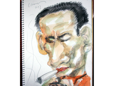 Người thầy ngao du và bức ký họa kỷ lục