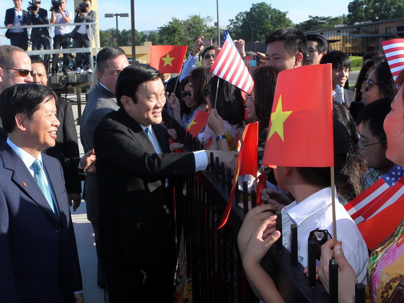 Những hình ảnh đầu tiên của Chủ tịch nước tại Mỹ