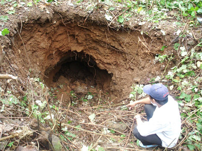 Núi nứt đe dọa cả trăm hộ dân