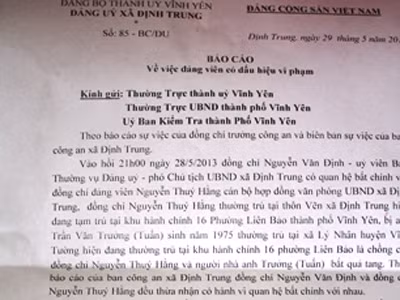 Bắt tại trận Phó Chủ tịch xã tòm tem nữ nhân viên