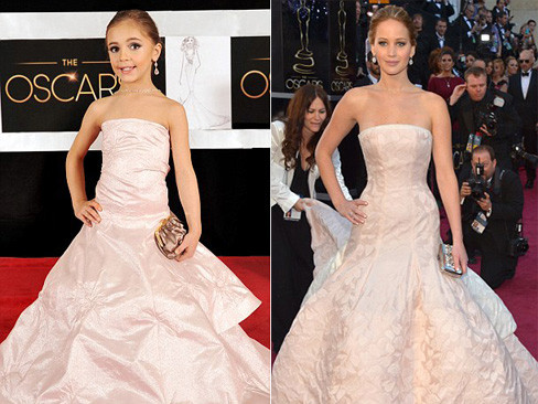 Bản sao nhí của các minh tinh trên thảm đỏ Oscar