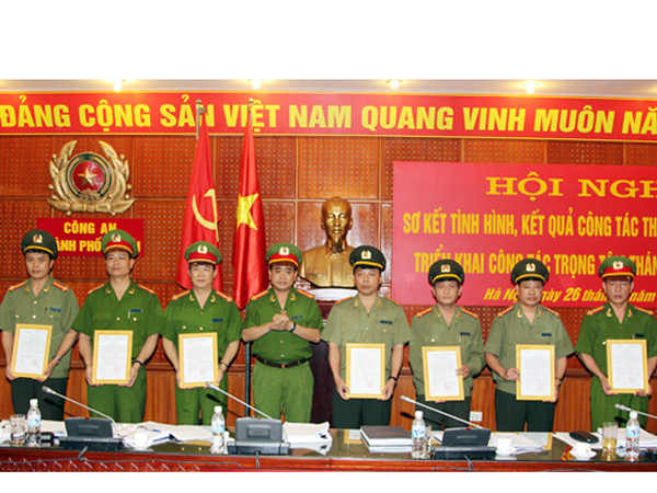 Giám đốc Công an TP Hà Nội tại lễ bổ nhiệm