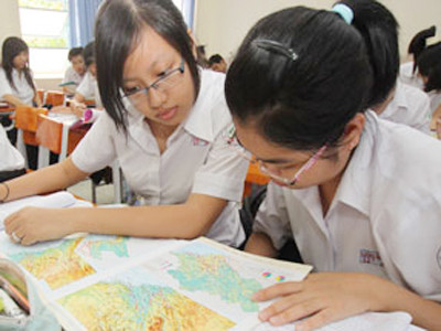 Để được điểm cao môn Địa