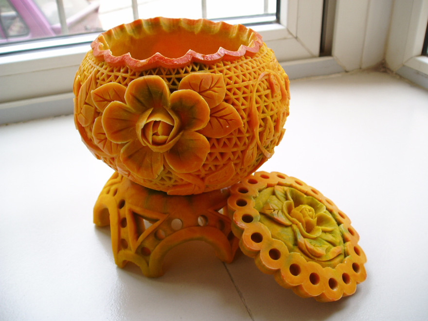 Chiêm ngưỡng nghệ thuật điêu khắc củ quả