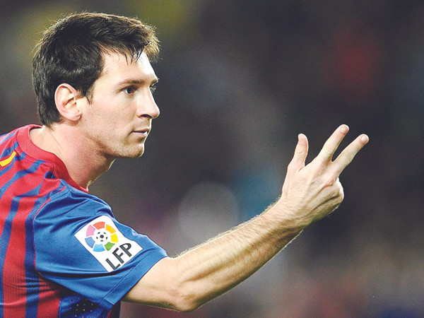 Lionel Messi lại tiếp tục tỏa sáng sau ba trận tịt ngòi. Ảnh: Getty Images