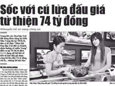 Thêm sự thật vụ đấu giá từ thiện ảo