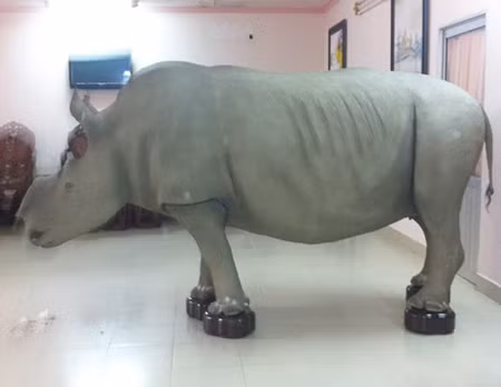 Ông Trầm Bê có hai con tê giác?