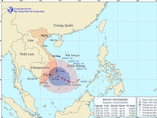 Áp thấp nhiệt đới mạnh lên thành bão