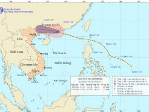 Bão số 3 vào đất liền, Bắc Bộ có mưa