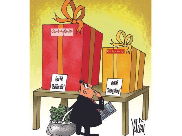 Lo quà biếu Tết