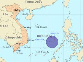 Áp thấp mới xuất hiện trên biển Đông