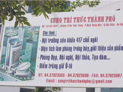 Cung Trí thức Hà Nội bị bỏ hoang?