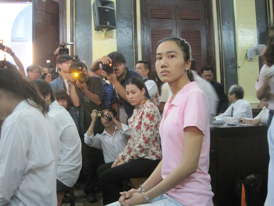 Người đẹp Mỹ Xuân gầy gò trong phiên xét xử