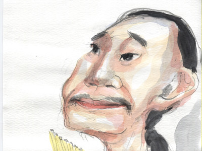 Tay đàn, chân trống, miệng ac-mo ni-ca