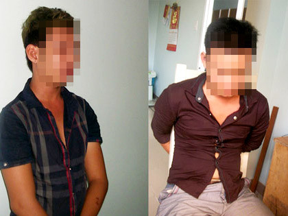 Hai “yêu râu xanh” bị bắt giữ tại cơ quan công an