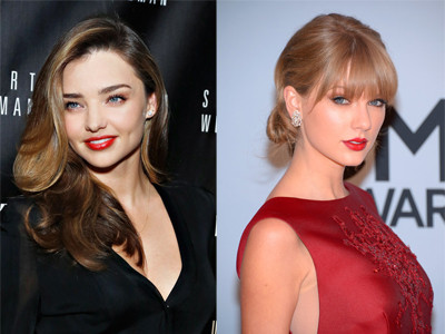 Học sao 'diện' son đỏ khi đông về