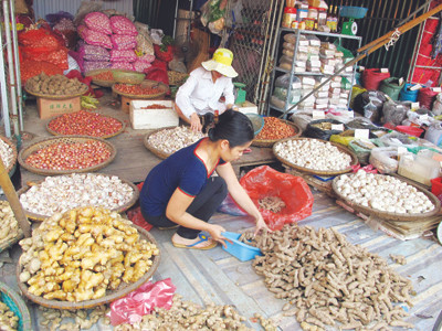 Nông, thủy sản Trung Quốc tràn ngập chợ