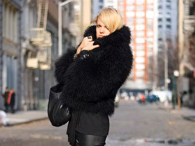 Mùa đông mặc đẹp với áo khoác lông thú