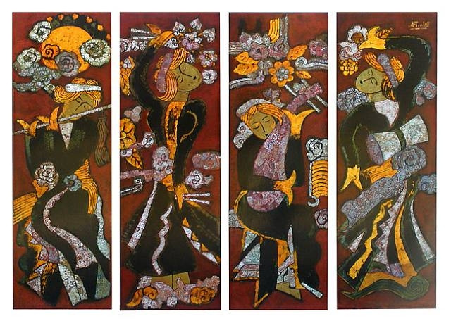 Họa sĩ Xuân Tiến với Sắc màu quê hương