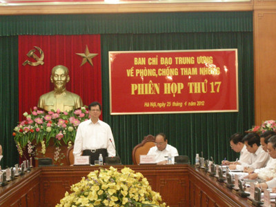 Xử lý dứt điểm các vụ án tham nhũng nghiêm trọng