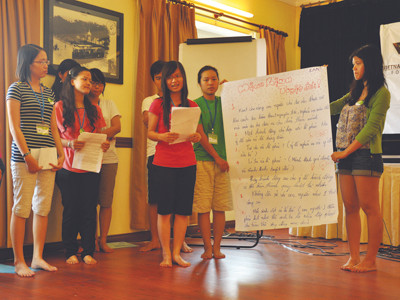 Đi buôn ở... hội trường