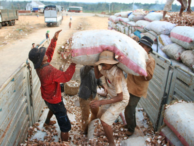 Nhọc nhằn phu bốc vác vùng biên