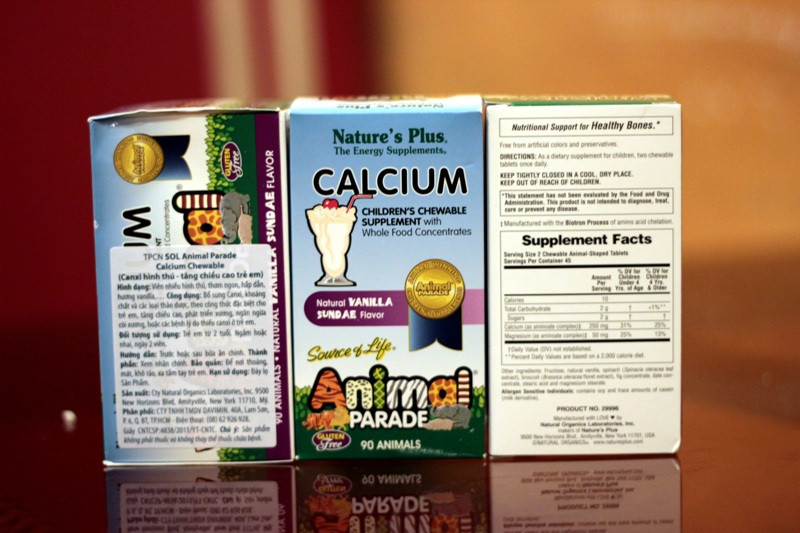 Sản phẩm canxi làm từ 100% sữa tươi cho bé