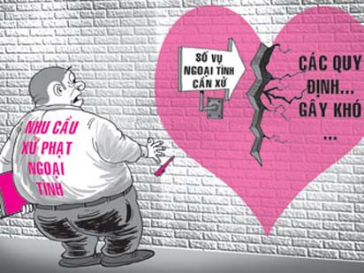 Xử phạt ngoại tình: Bắt tại trận cũng chào thua