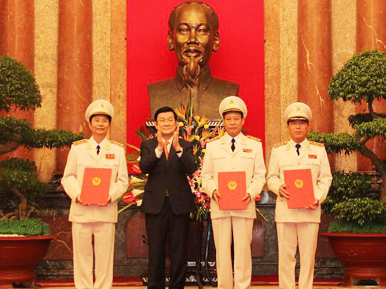 Ba Thứ trưởng được thăng hàm Thượng tướng